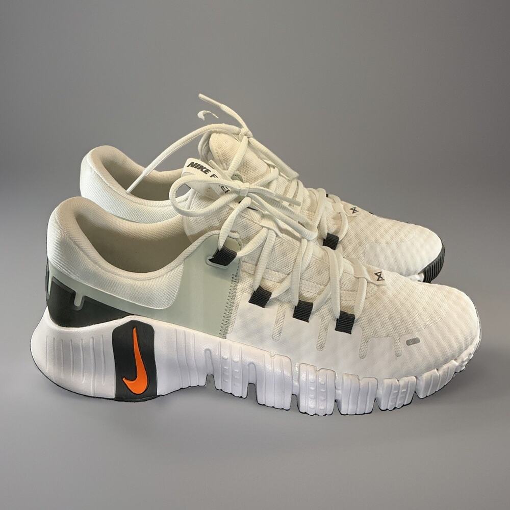 Size 11.5 Men - Nike Free Metcon 5 White Bright Mandarin